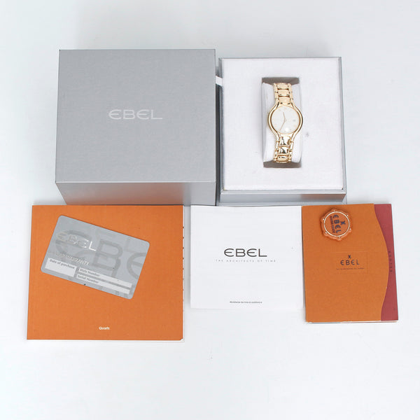 Ebel Beluga 18k Yellow Gold Men's/Ladies 32mm Midsize Quartz Watch 884960