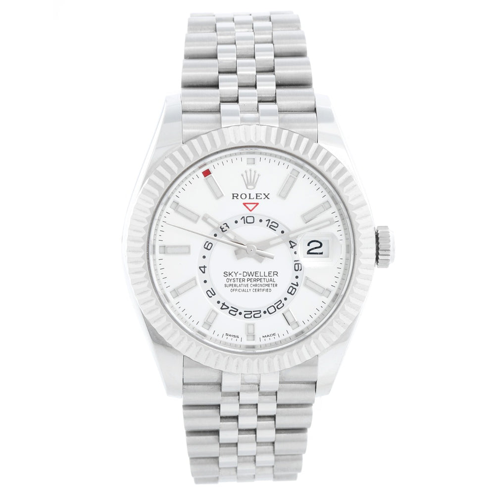 Rolex Sky-Dweller Stainless Steel White Dial Jubilee 326934