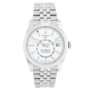 Rolex Sky-Dweller Stainless Steel White Dial Jubilee 326934