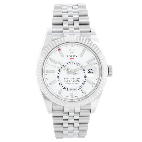 Rolex Sky-Dweller Stainless Steel White Dial Jubilee 326934