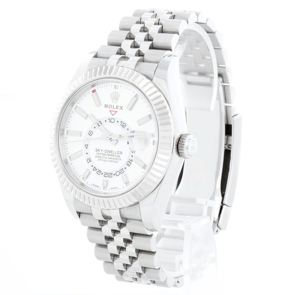 Rolex Sky-Dweller Stainless Steel White Dial Jubilee 326934
