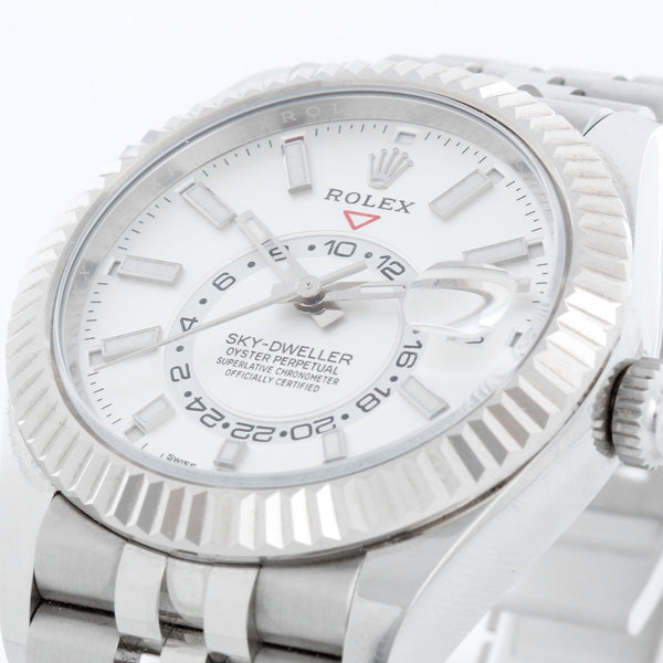 Rolex Sky-Dweller Stainless Steel White Dial Jubilee 326934