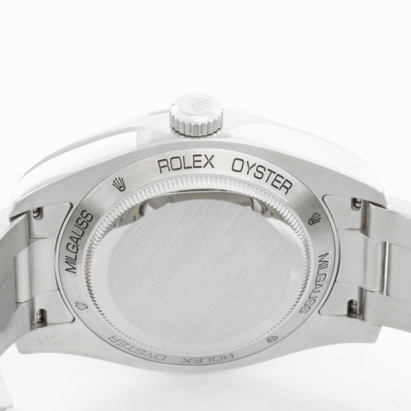 Rolex Milgauss Stainless Steel Men's Watch White Dial 116400