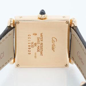 Cartier Tank Obus Unisex 18k Yellow Gold Watch