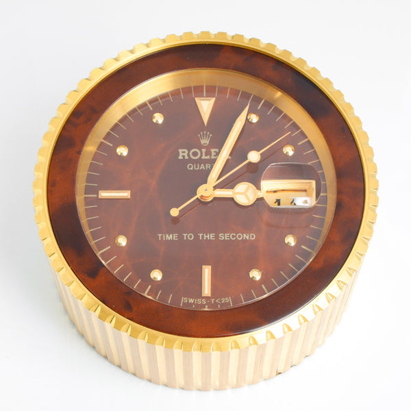 Rolex " Time To The Seconds" Table Clock Ref 4055