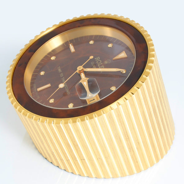 Rolex " Time To The Seconds" Table Clock Ref 4055