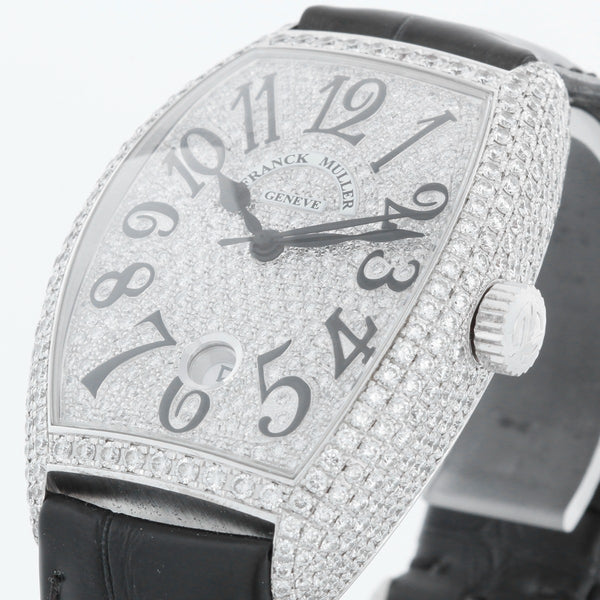 Franck Muller Casablanca 18K White Gold Diamond Watch 7880 SC DT D6 CD