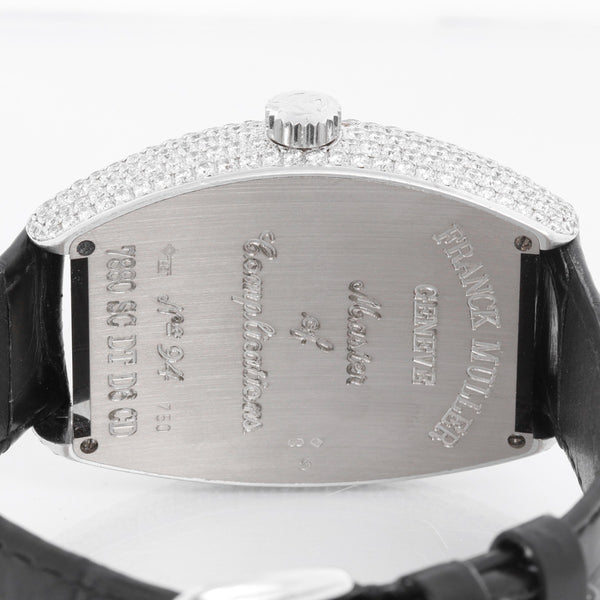 Franck Muller Casablanca 18K White Gold Diamond Watch 7880 SC DT D6 CD