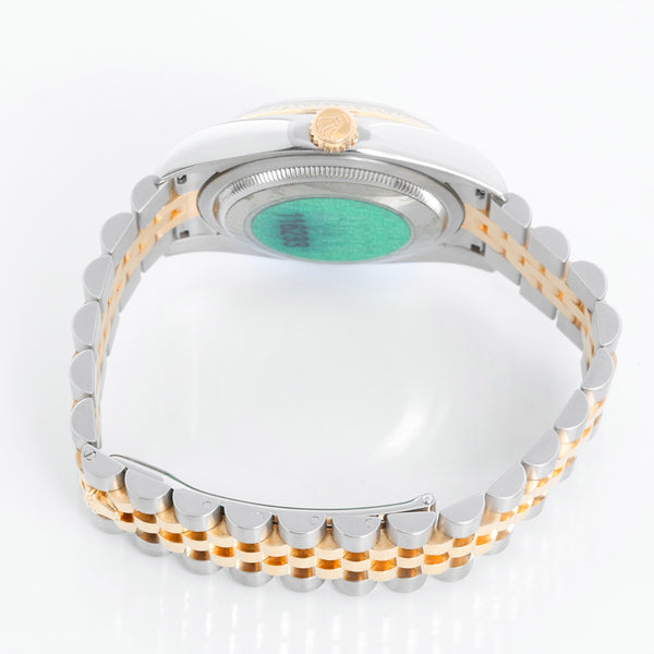 Rolex Datejust White Diamond Dial Men's 2-Tone Watch 116233