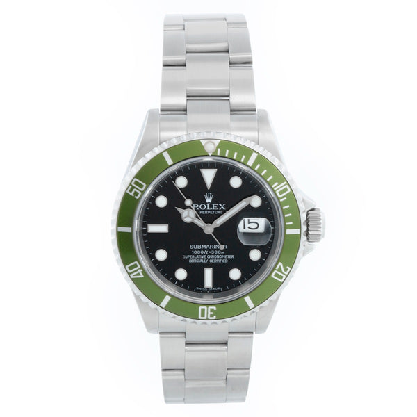 Collectors  " Kermit 50th Anniversary"  Rolex Submariner 16610 Stainless Steel Men's Watch