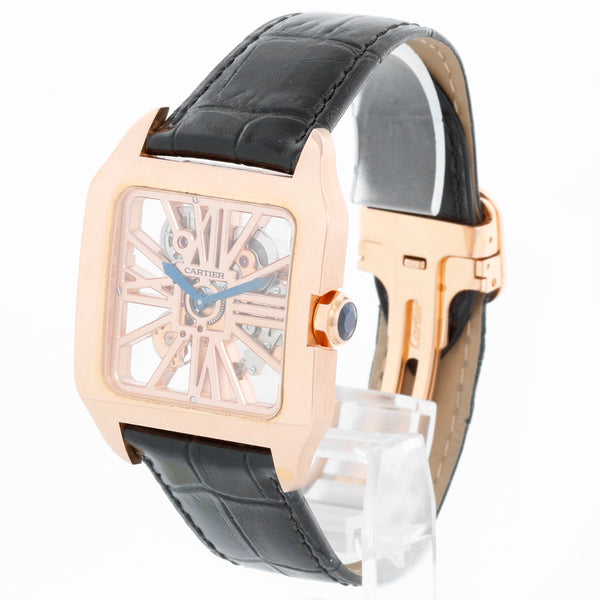 Cartier Santos Dumont XL Skeleton Rose Gold Watch W2020057
