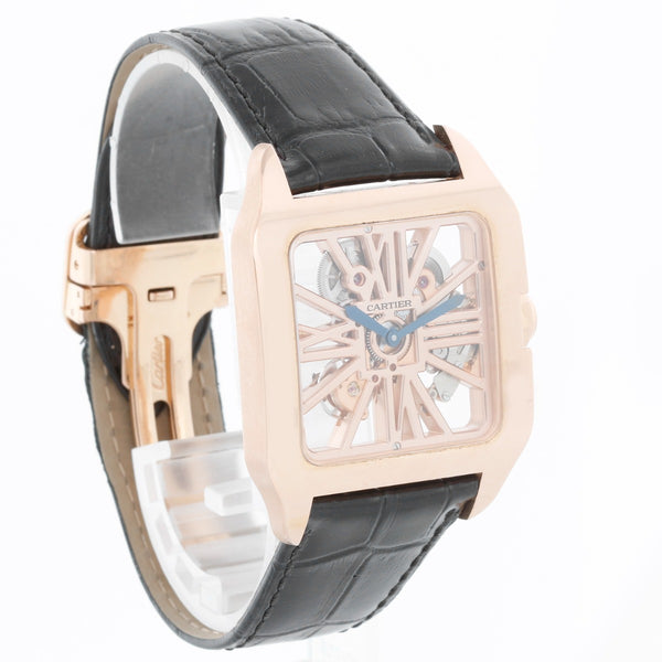 Cartier Santos Dumont XL Skeleton Rose Gold Watch W2020057
