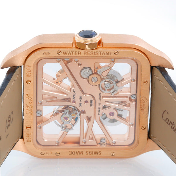 Cartier Santos Dumont XL Skeleton Rose Gold Watch W2020057