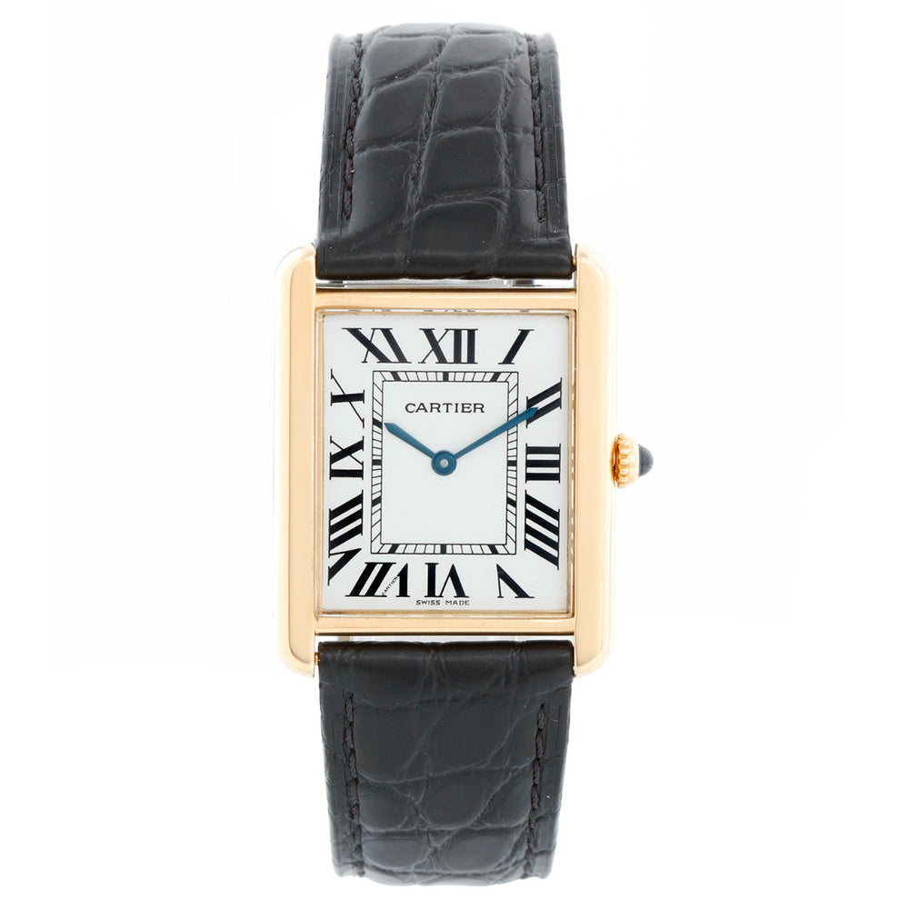Cartier Tank Solo 18k Yellow Gold Men's Watch W1018855