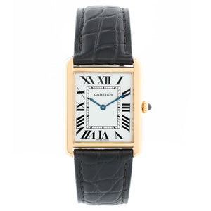 Cartier Tank Solo 18k Yellow Gold Men's Watch W1018855
