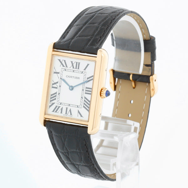 Cartier Tank Solo 18k Yellow Gold Men's Watch W1018855