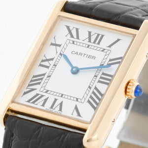 Cartier Tank Solo 18k Yellow Gold Men's Watch W1018855