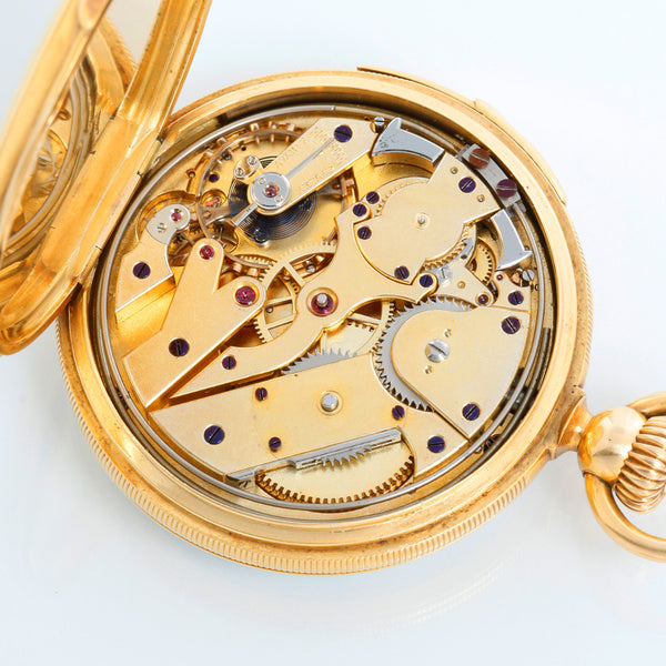 Very Rare Patek Philippe 18K Half Quarter Repeater For A.H Rodanet.