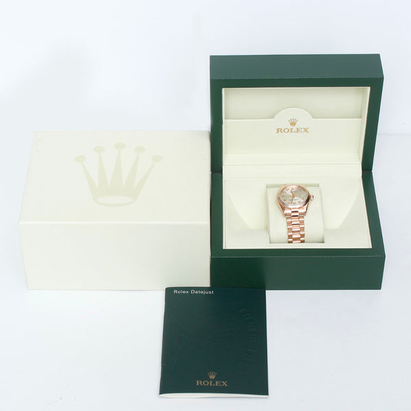 Rolex Datejust Midsize Men's or Ladies Rose Gold Watch 178275