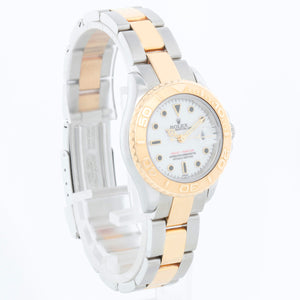 Rolex Ladies Yacht - Master 2-Tone Watch 69623 White Dial White Dial