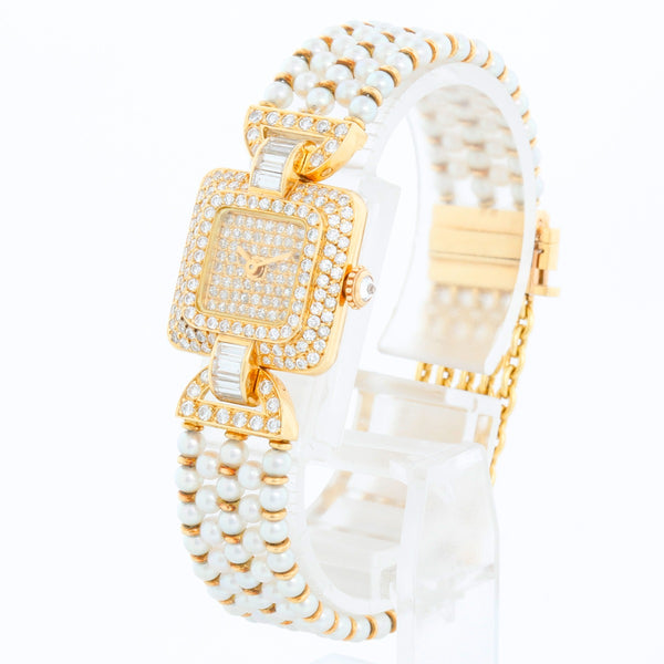 Cartier Classique Pearl & Diamond Ladies Watch