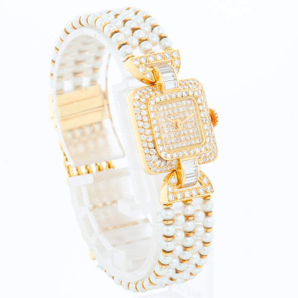 Cartier Classique Pearl & Diamond Ladies Watch