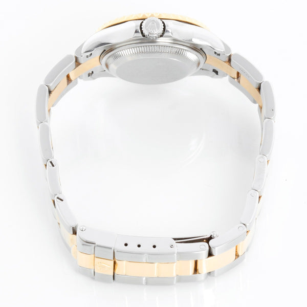 Rolex Ladies Yacht-Master 2-Tone Steel Gold Mother of Pearl Dial Watch 169623