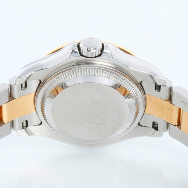 Rolex Ladies Yacht-Master 2-Tone Steel Gold Mother of Pearl Dial Watch 169623