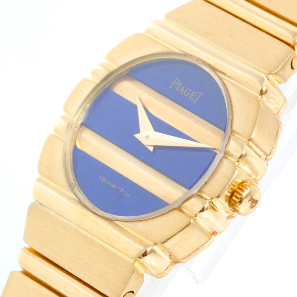 Piaget Polo 18K Yellow Gold Ladies Lapis Lazuli Watch 861 C 701