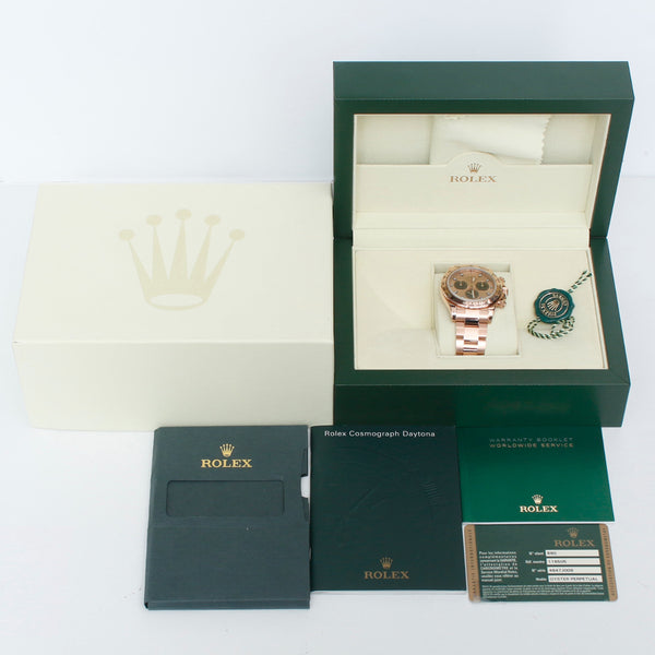 Rolex Everose Cosmograph Daytona Sundust Dial Black Subdials 116505