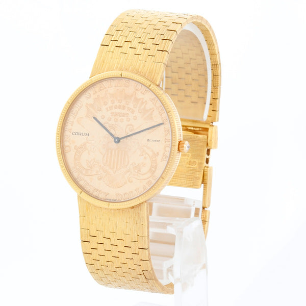Corum $20 18k Liberty Gold Coin Men's 1902 Quartz Watch