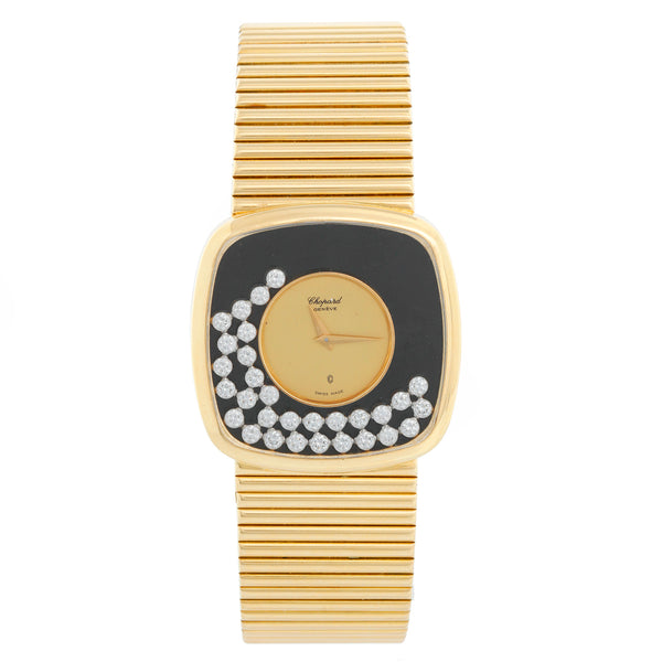 Chopard Happy Diamond 18k Yellow Gold Black Onyx