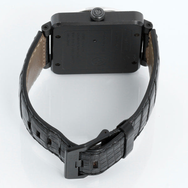 Bell & Ross Stainless Steel Diamond Automatic Mens Watch BR01-92