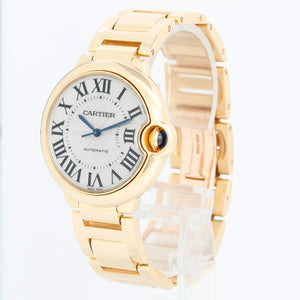 Cartier Ballon Bleu 36mm 18k Yellow Gold Watch W69003Z2