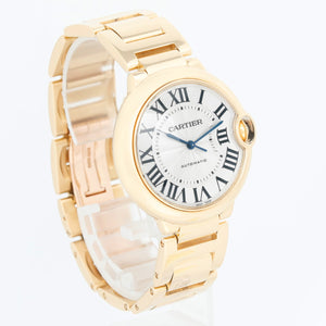 Cartier Ballon Bleu 36mm 18k Yellow Gold Watch W69003Z2