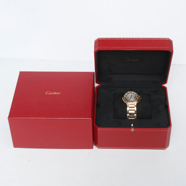 Cartier Ballon Bleu 36mm 18k Yellow Gold Watch W69003Z2