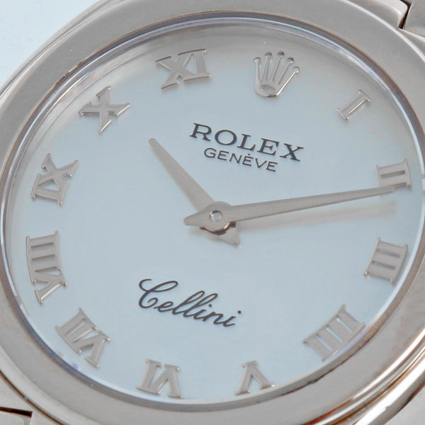 Rolex Cellini Ladies 18k White Gold Watch 6621/9