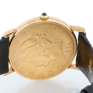 Corum $20 Liberty Double Eagle Gold Coin Men's 36mm Quartz Watch