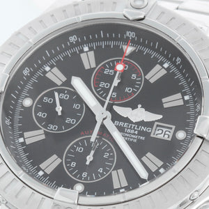 Breitling Avenger Black Dial Men's Chrono Stainless Steel Watch A13370