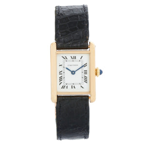 Vintage Cartier Tank 18K Yellow Gold Ladies  Watch
