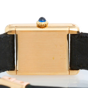 Vintage Cartier Tank 18K Yellow Gold Ladies  Watch