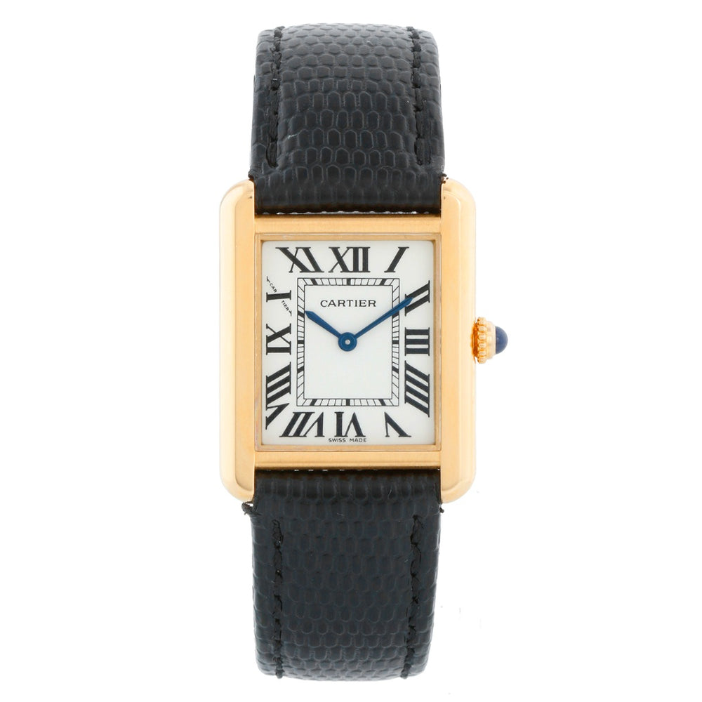 Cartier Tank Solo 18K Yellow Gold Men's Watch W5200002 3168
