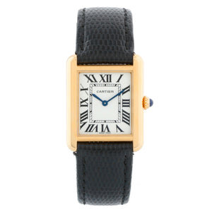 Cartier Tank Solo 18K Yellow Gold Men's Watch W5200002 3168