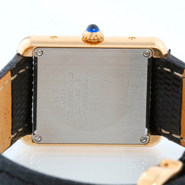 Cartier Tank Solo 18K Yellow Gold Men's Watch W5200002 3168