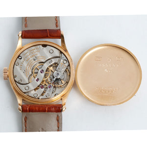 Patek Philippe Ref 96 With Rare Pink Dial Calatrava 18k Rose Gold Men's Watch