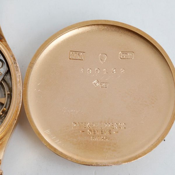 Patek Philippe Ref 96 With Rare Pink Dial Calatrava 18k Rose Gold Men's Watch