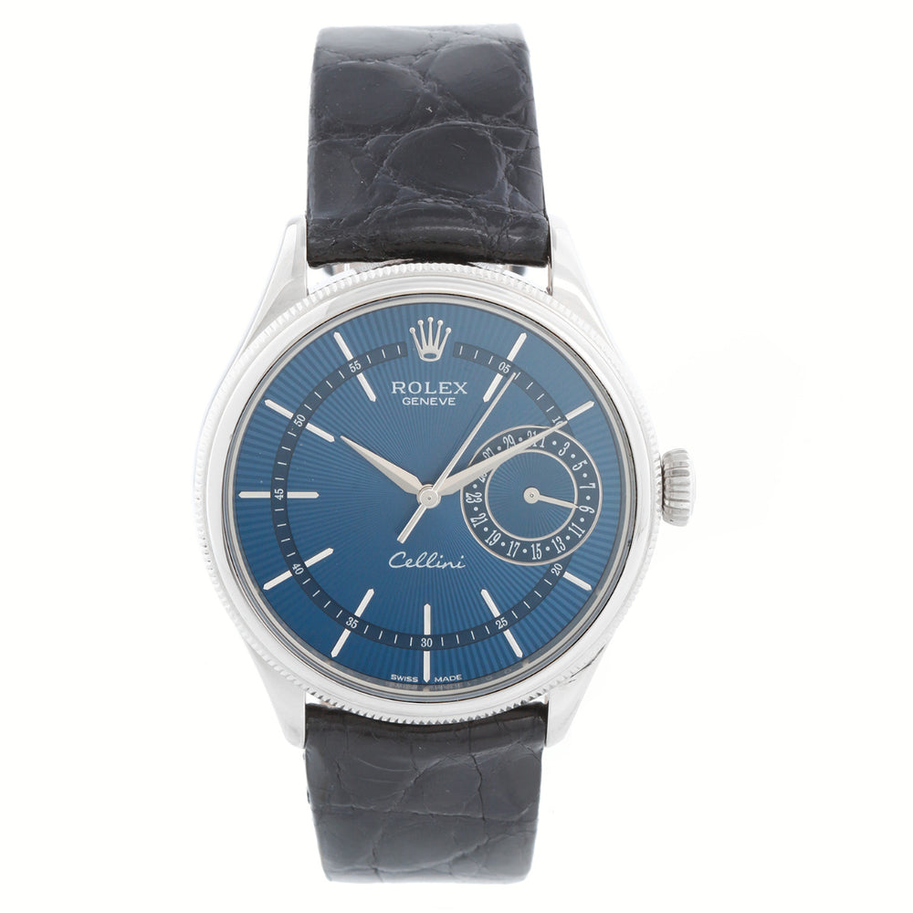 Rolex Cellini White Gold Mens Dress Watch Ref 50519
