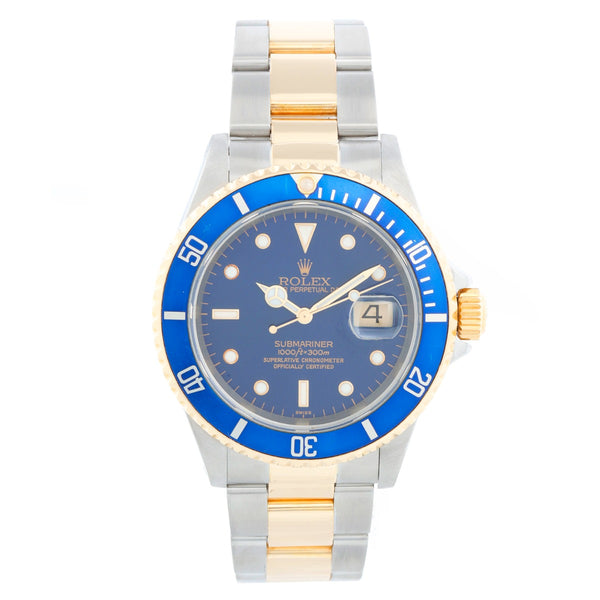 Rolex Submariner 2-Tone Steel & Gold Men's Diving Sports Watch 16613