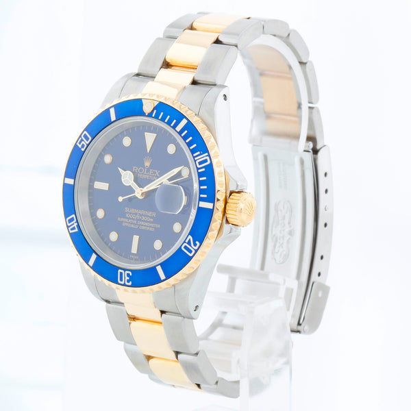 Rolex Submariner 2-Tone Steel & Gold Men's Diving Sports Watch 16613