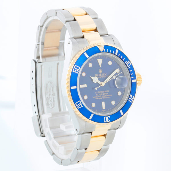 Rolex Submariner 2-Tone Steel & Gold Men's Diving Sports Watch 16613